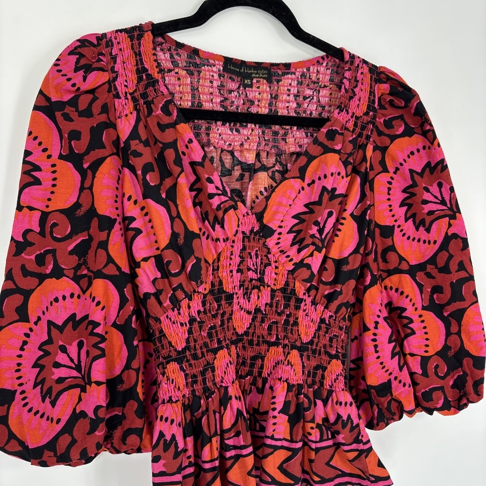 House Of Harlow x Revolve Prink Floral Top - Size XS - Picture 3 of 6